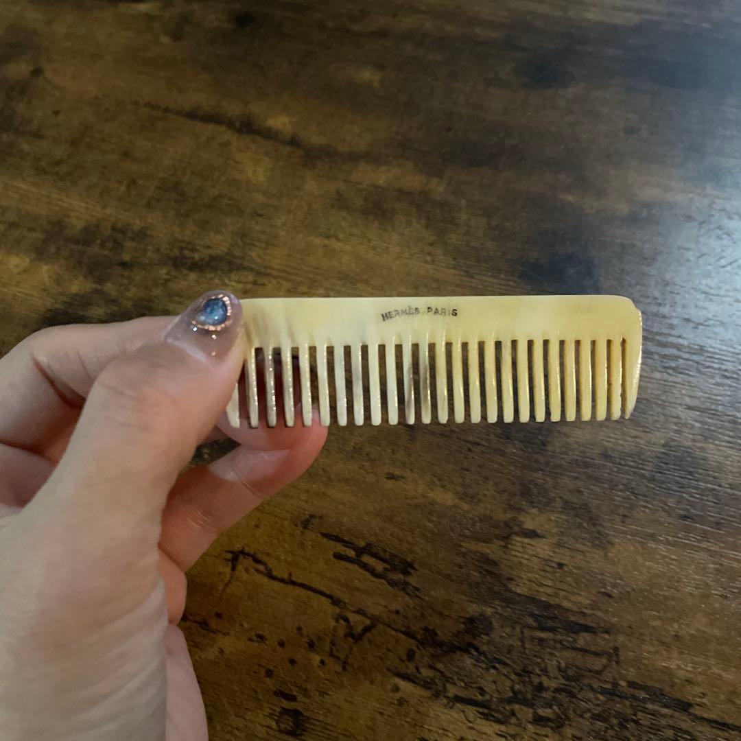 HERMES comb エルメスクシ　エルメスコーム　ケース付き