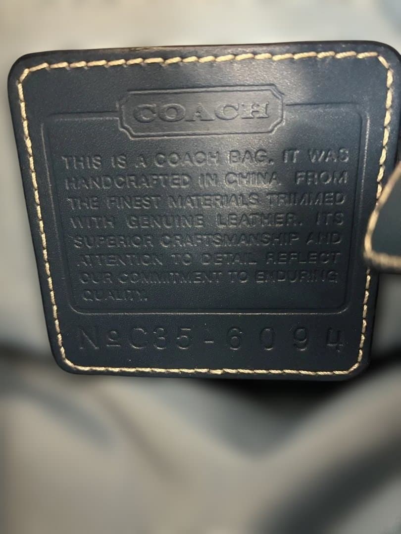 【希少カラー】coach ショルダーバッグ アクセサリーポーチ 青 ブルー