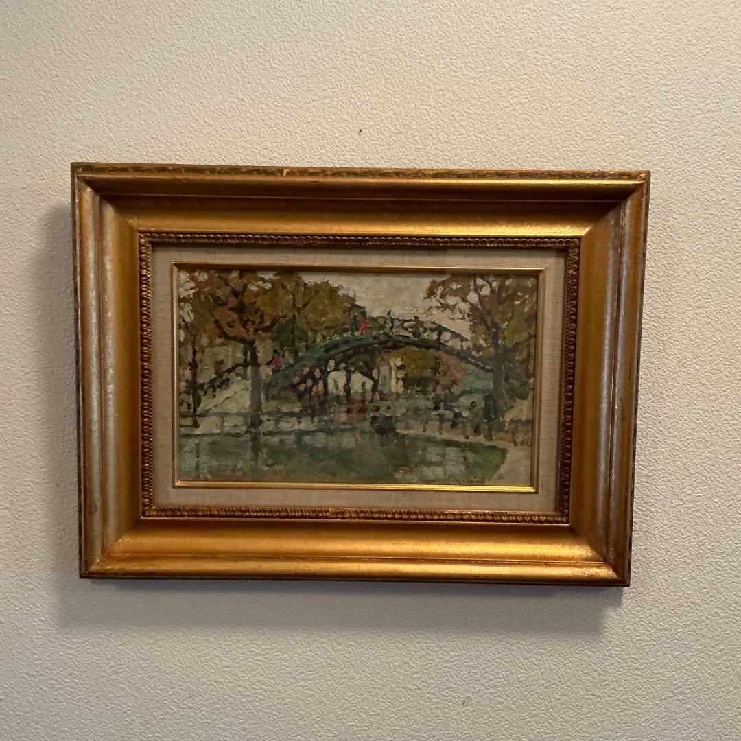 アラン　メンギーニ　油彩画　フランス人画家　日動画廊取り扱い