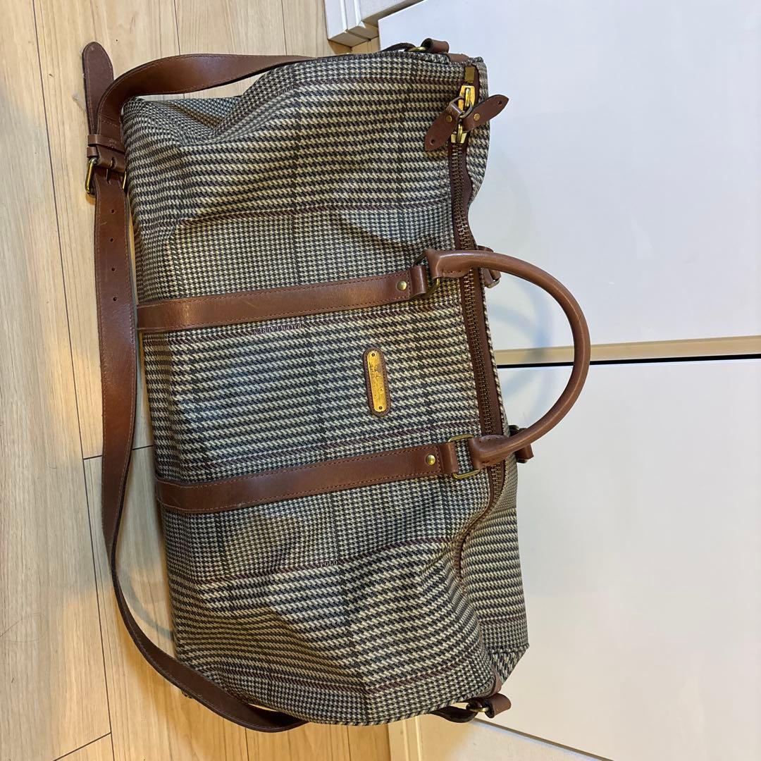 Polo Ralph Lauren チェック柄 ボストンバッグ