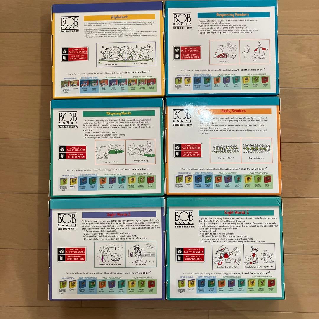 BOB books 6セット英語絵本　英語教材 音声あり
