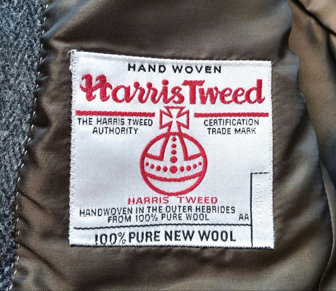 Harris Tweed グレー テーラードジャケット