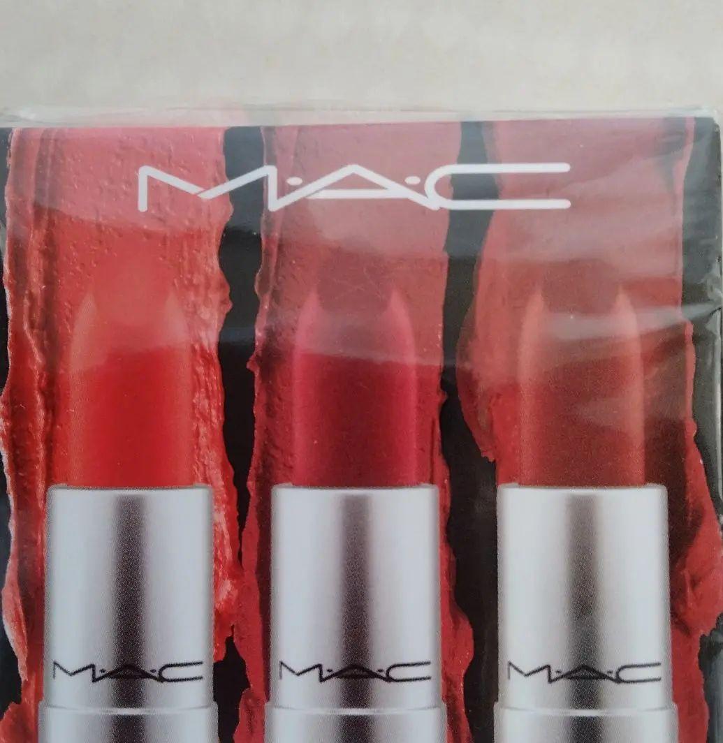 ★新品・サンプルおまけ付★ MAC リップスティック ３本セット　口紅