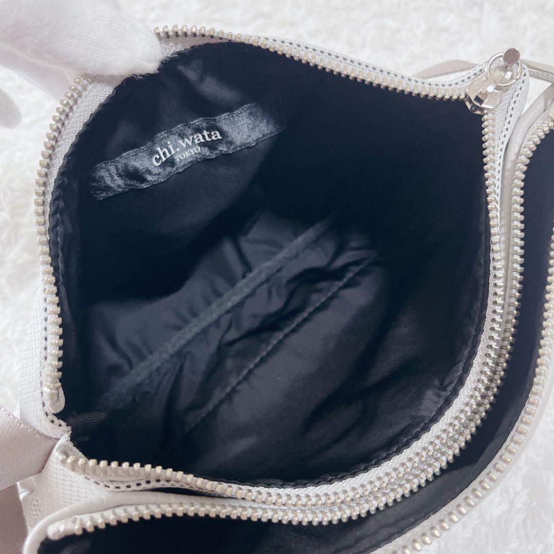 極美品✨chi.wata ボディバッグ　ウエストバッグ　ショルダー　グレー