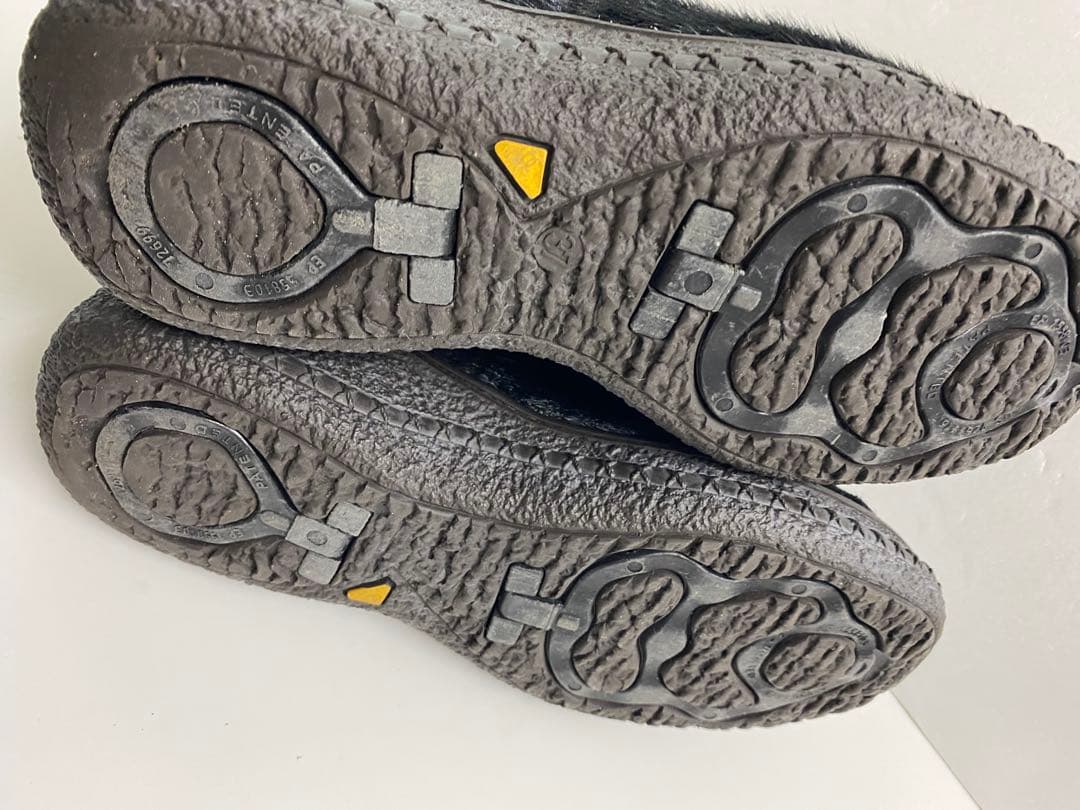 H:CEアイス イタリア スノーブーツ アザラシ 黒 スパイク