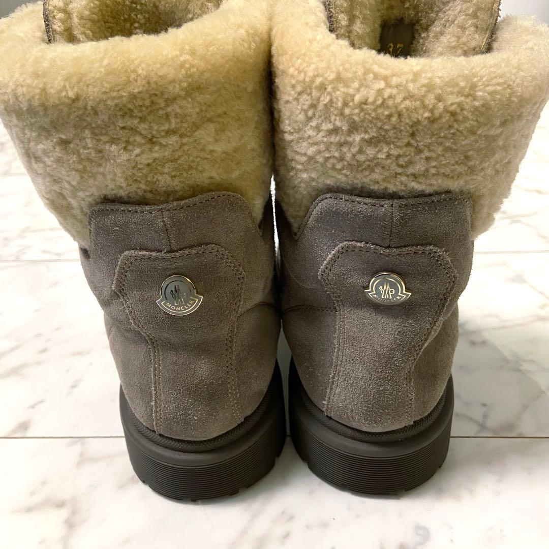 最終値下MONCLER モンクレール ムートンブーツ 37 美品 付属品有