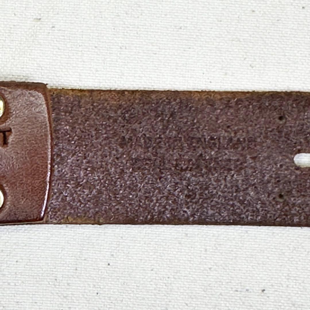 マーガレットハウエル デザイン ブラウンレザーベルト イギリス製