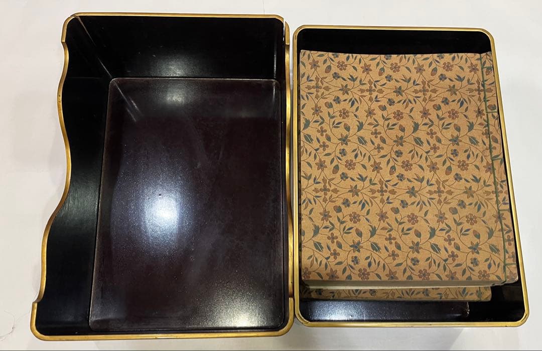 \"希少\" 塗物　蒔絵　お経　本　箱