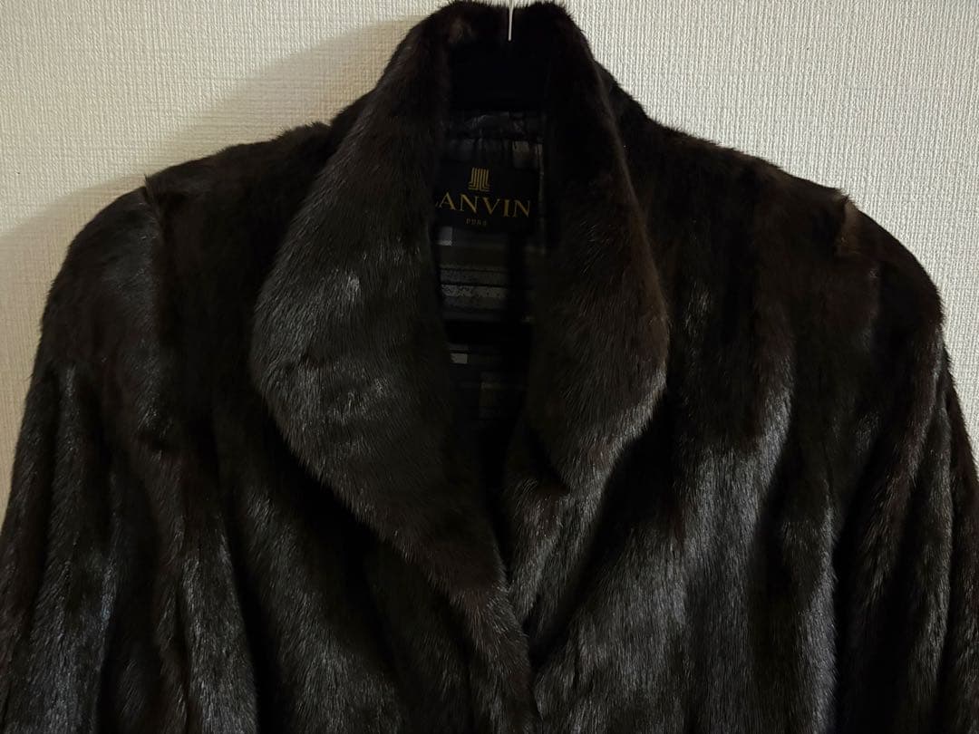 【SAGA MINK】ダークブラウン ファーコート