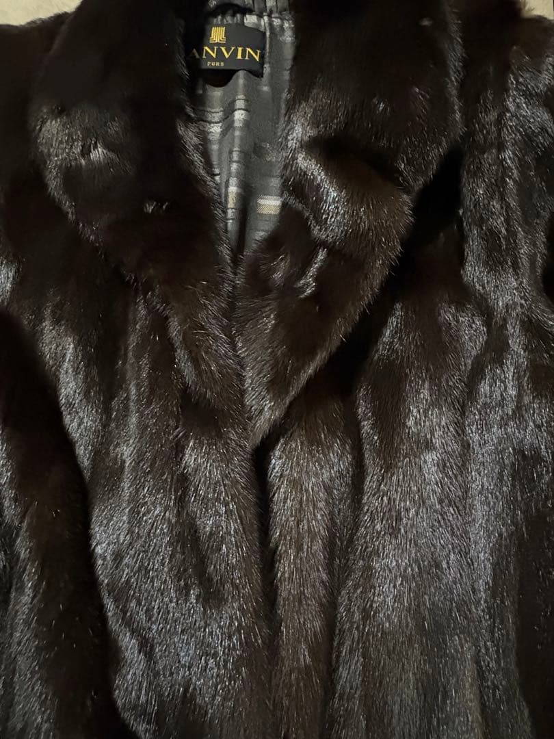 【SAGA MINK】ダークブラウン ファーコート