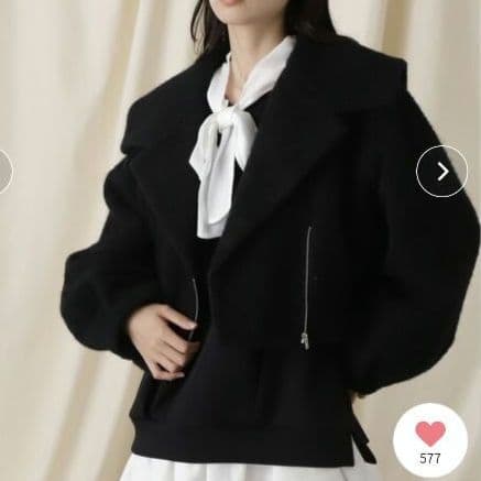 23AW 新品タグ付 JILLSTUART ビックカラーショートブルゾン 完売品