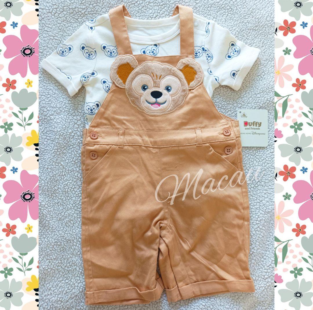 香港ディズニー★ダッフィーカバーオールセット（12-18ヶ月用）