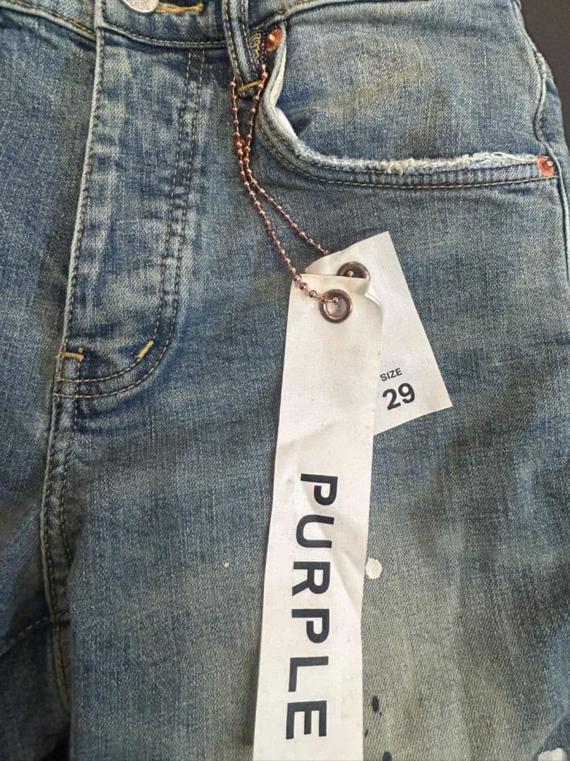 PURPLE スキニーデニム 29