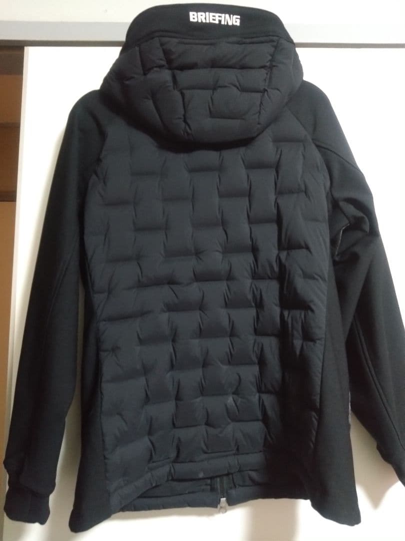 BRIEFING ブラック フード付き ダウンジャケット