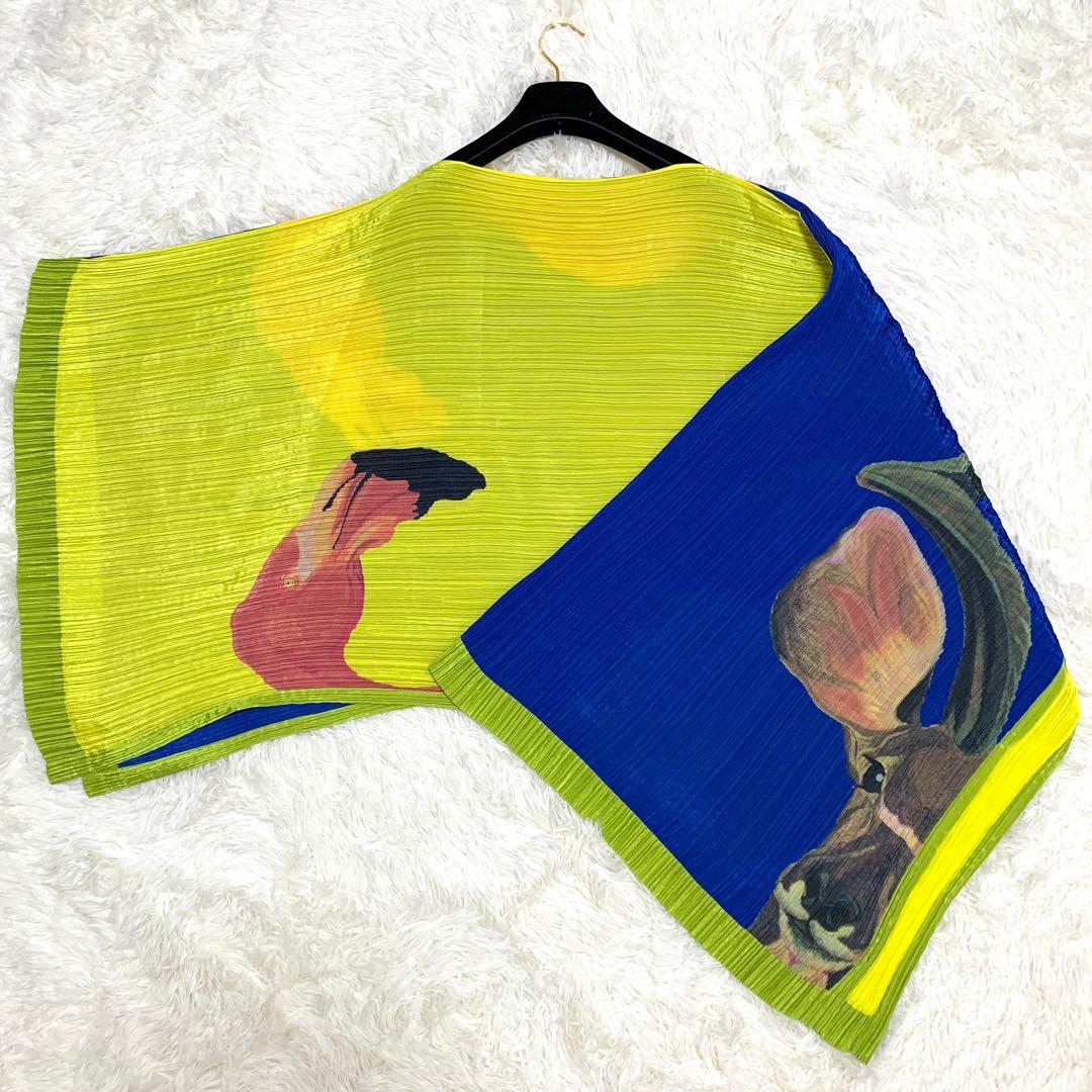 【MAICAT】プリーツプリーズ フラミンゴ 鹿 アニマルプリント