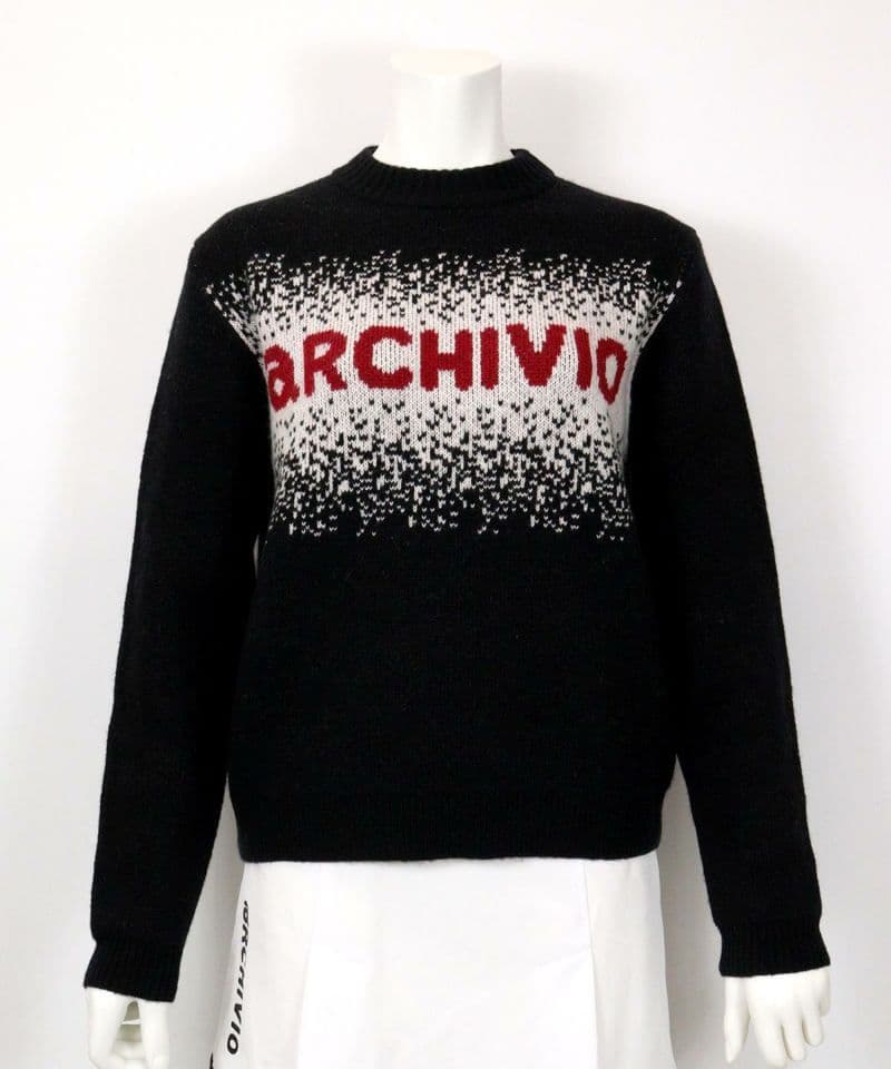 【最終値下】アルチビオARCHIVIOウール混3色ジャガードニットサイズ38