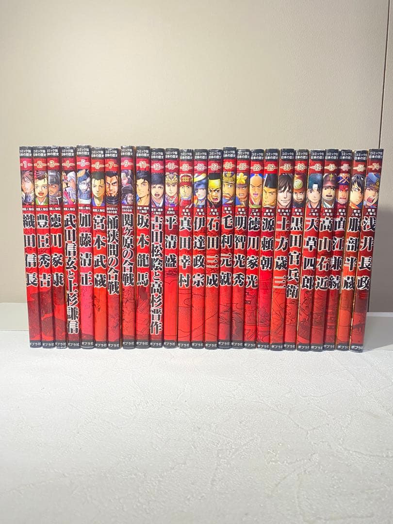 歴史漫画「ポプラ社 コミック版 日本の歴史」　25冊セット