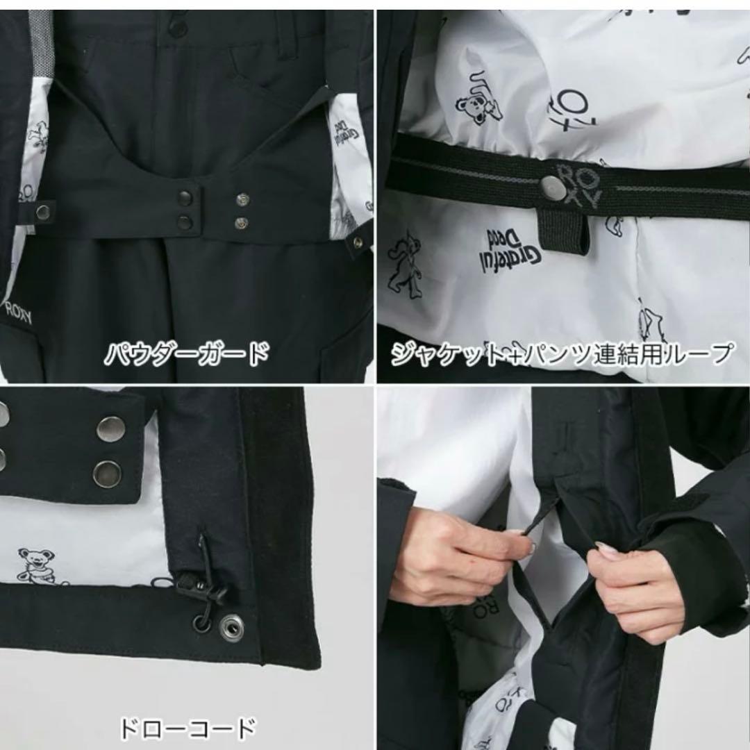 新品未使用　ロキシー×グレイトフル・デッドコラボ　スノボーウェア　ブラックM