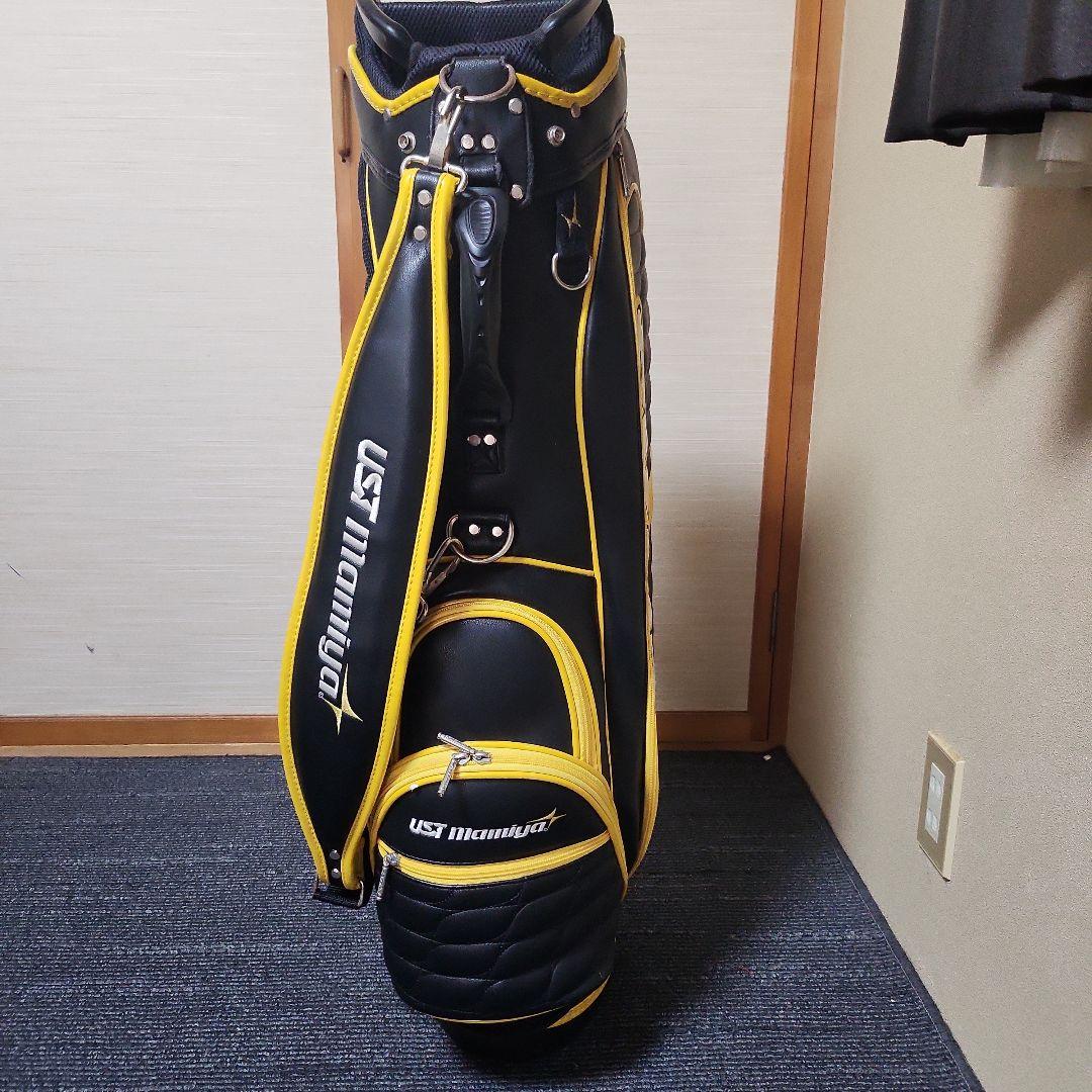 ATTAS キャディバッグ 黒/黄色 UST Mamiya