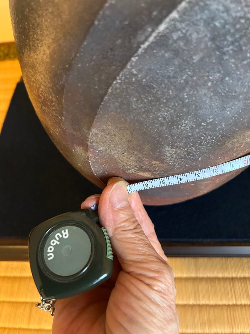 備前焼　扁壺　　伊勢崎創作