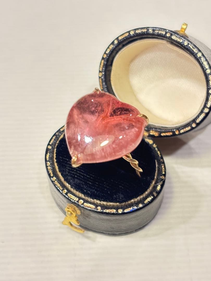 イーダーオーバーシュタイン　ピンクトルマリン　リング　ハンドメイド