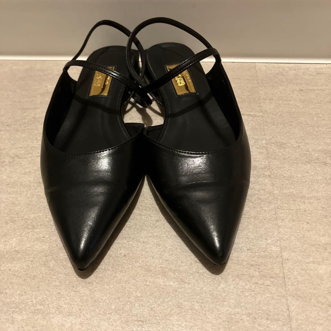 Le Talon GRISE ポインテッドストラップスリングバック　24cm