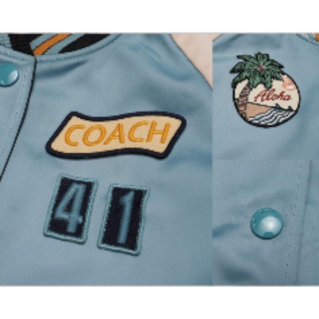 コーチ リバーシブルジャケット スタジャン ✨刺繍 ワッペン サイズM~L