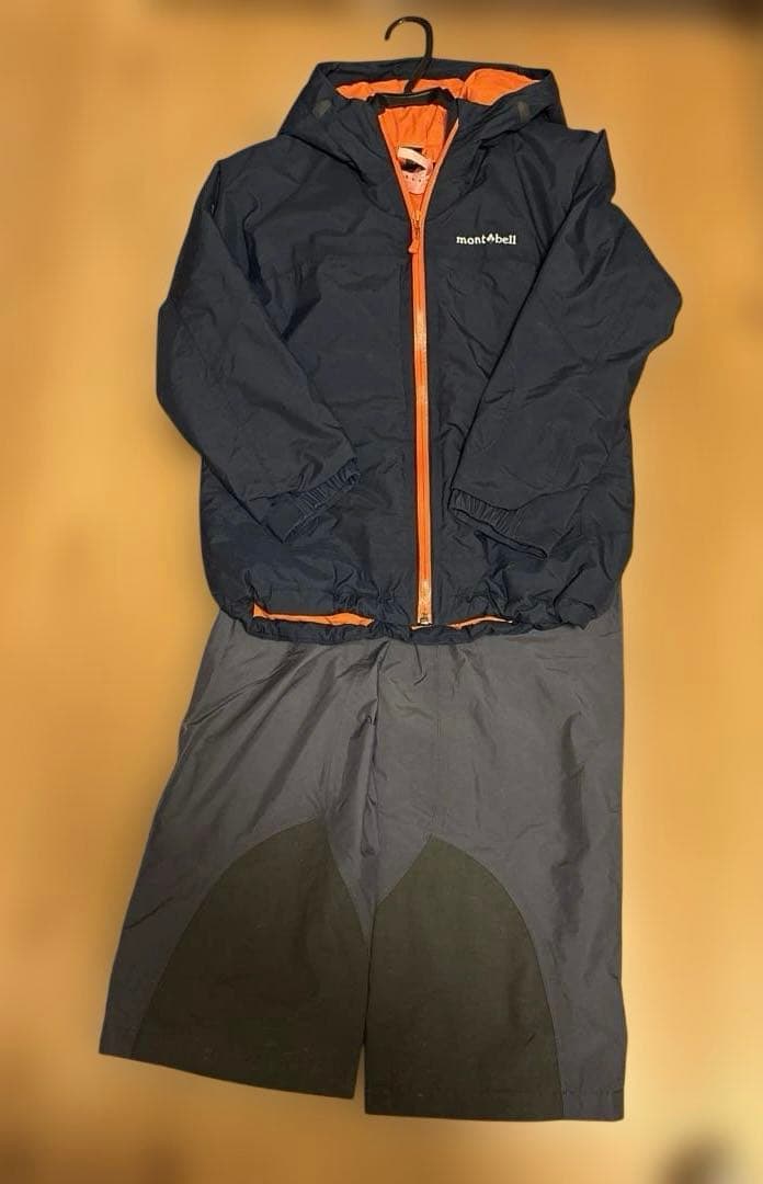 mont-bell 140cm スノージャケットとパンツセット