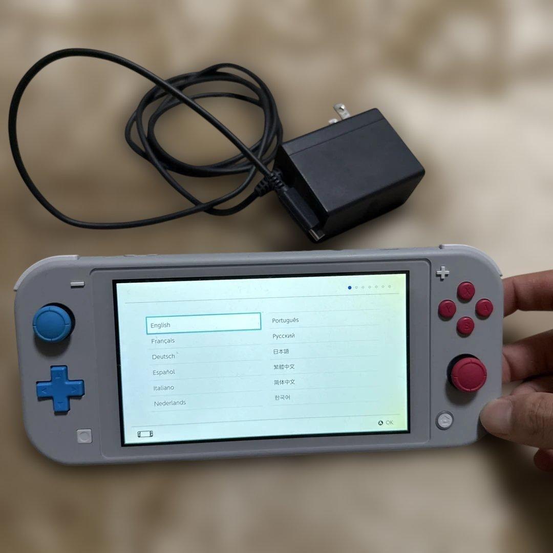 Nintendo Switch Lite ザシアン・ザマゼンタACアダプター付き