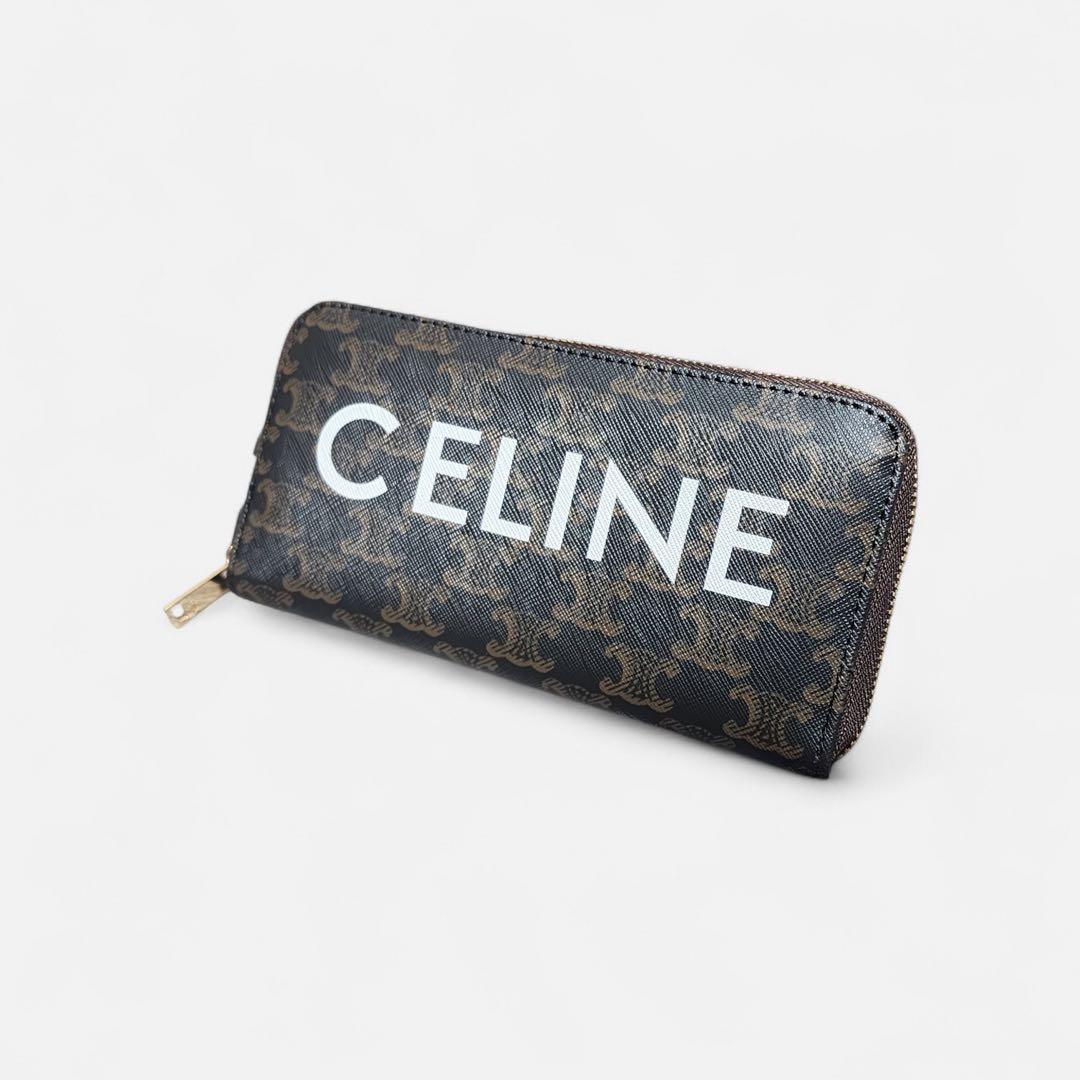 CELINE　長財布　ラウンドジップ　トリオンフ　ノベルティ