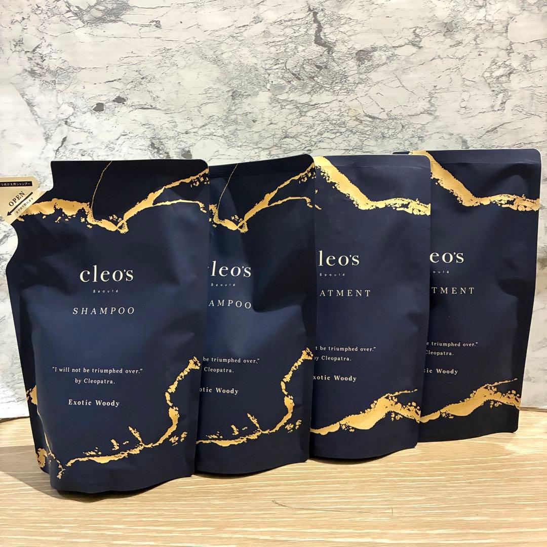 cleo's クレオズボーテ シャンプー＆トリートメントセット 詰替　4パック