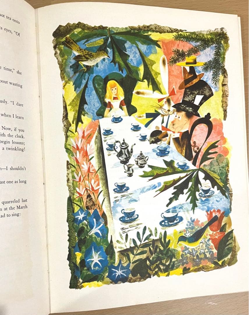 No.246 希少　古書 洋書 アンティーク 不思議の国のアリス・鏡の国のアリス