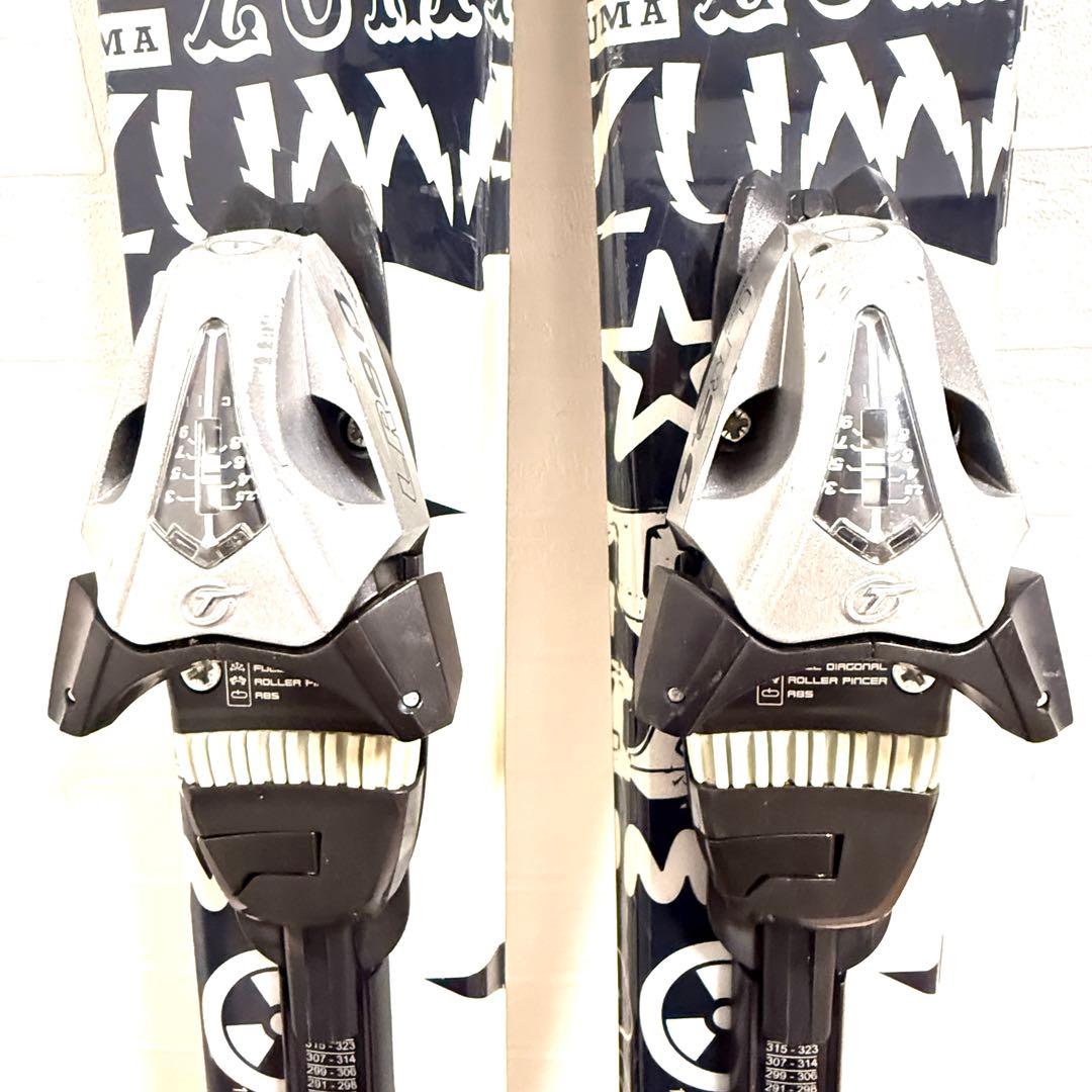 ZUMA ショートスキー 100cm ビンディング調整可 初心者OK