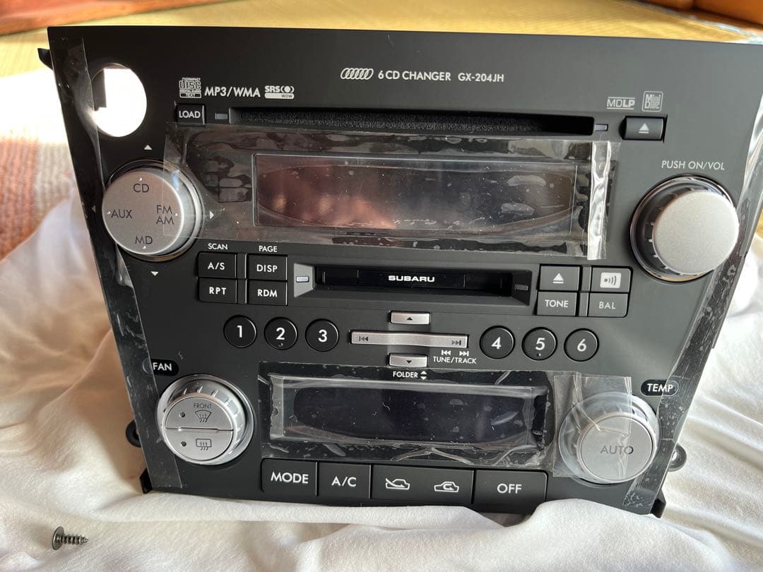 【未使用】スバル車 純正 カーステレオ カーオーディオ CD MD ケンウッド