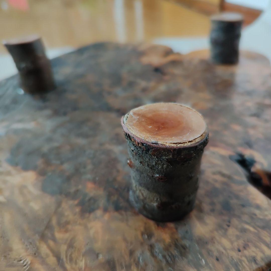 【最高品質】　天然木　玉杢　瘤　花台　脚付き