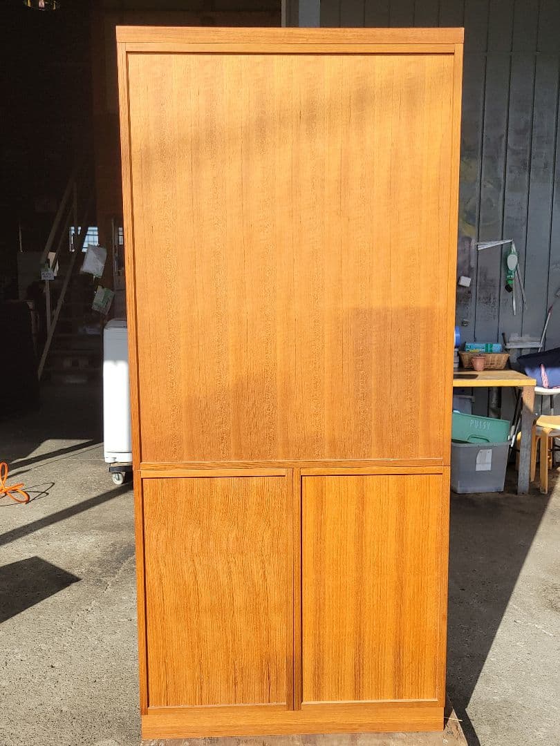 レトロ 木製 ガラス扉付き 食器棚 本棚 収納棚 ヴィンテージ調 キャビネット