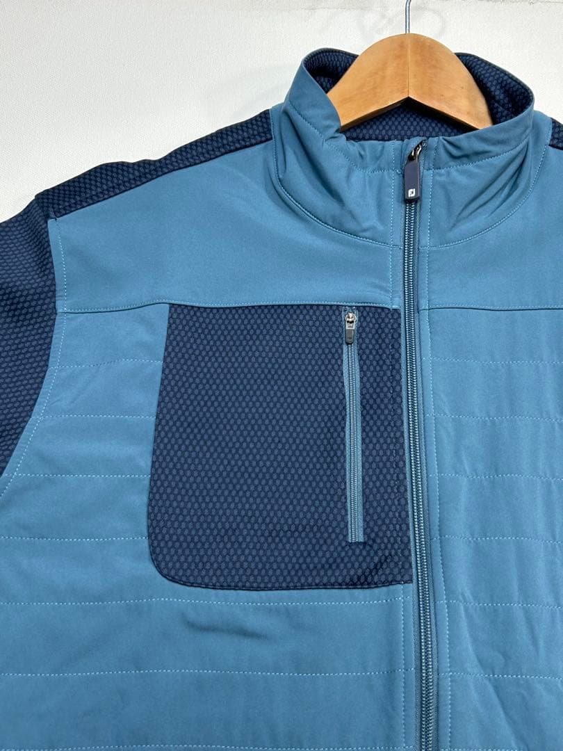 【FJ フットジョイ　ハイブリッド　サーモジャケット　ブルー　L】