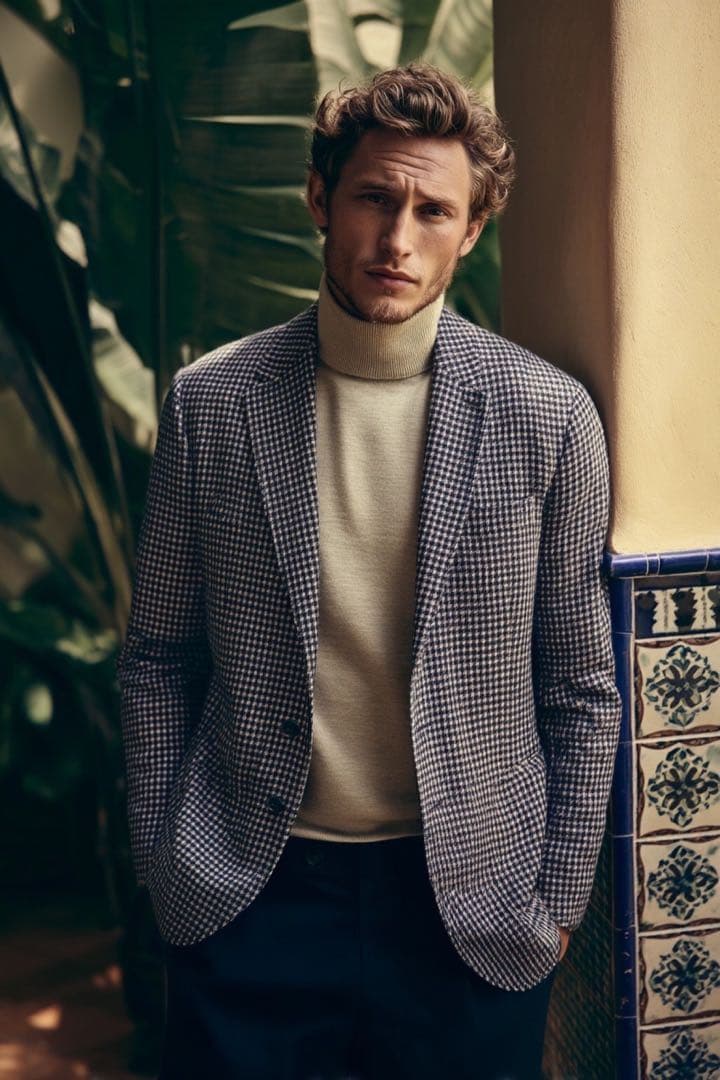 BOGLIOLI ボリオリ フランネル カシミヤ テーラード ジャケット 44