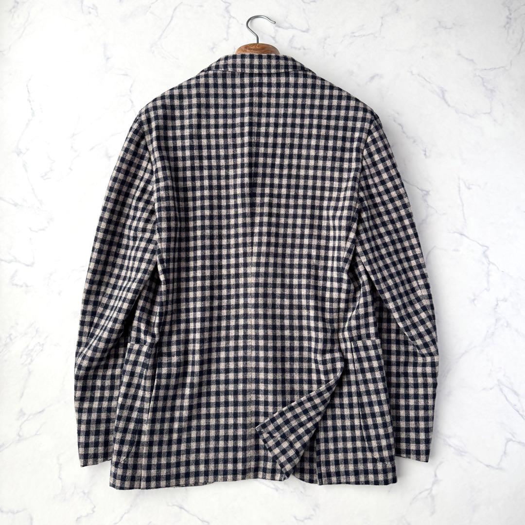 BOGLIOLI ボリオリ フランネル カシミヤ テーラード ジャケット 44