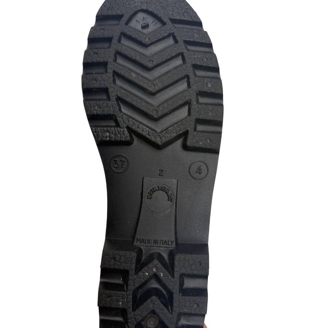 Burerry チェック柄 ロングレインブーツ