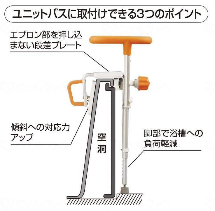 【最終値下げ価格　新品】入浴グリップ ユクリア UB専用コンパクト脚付 200