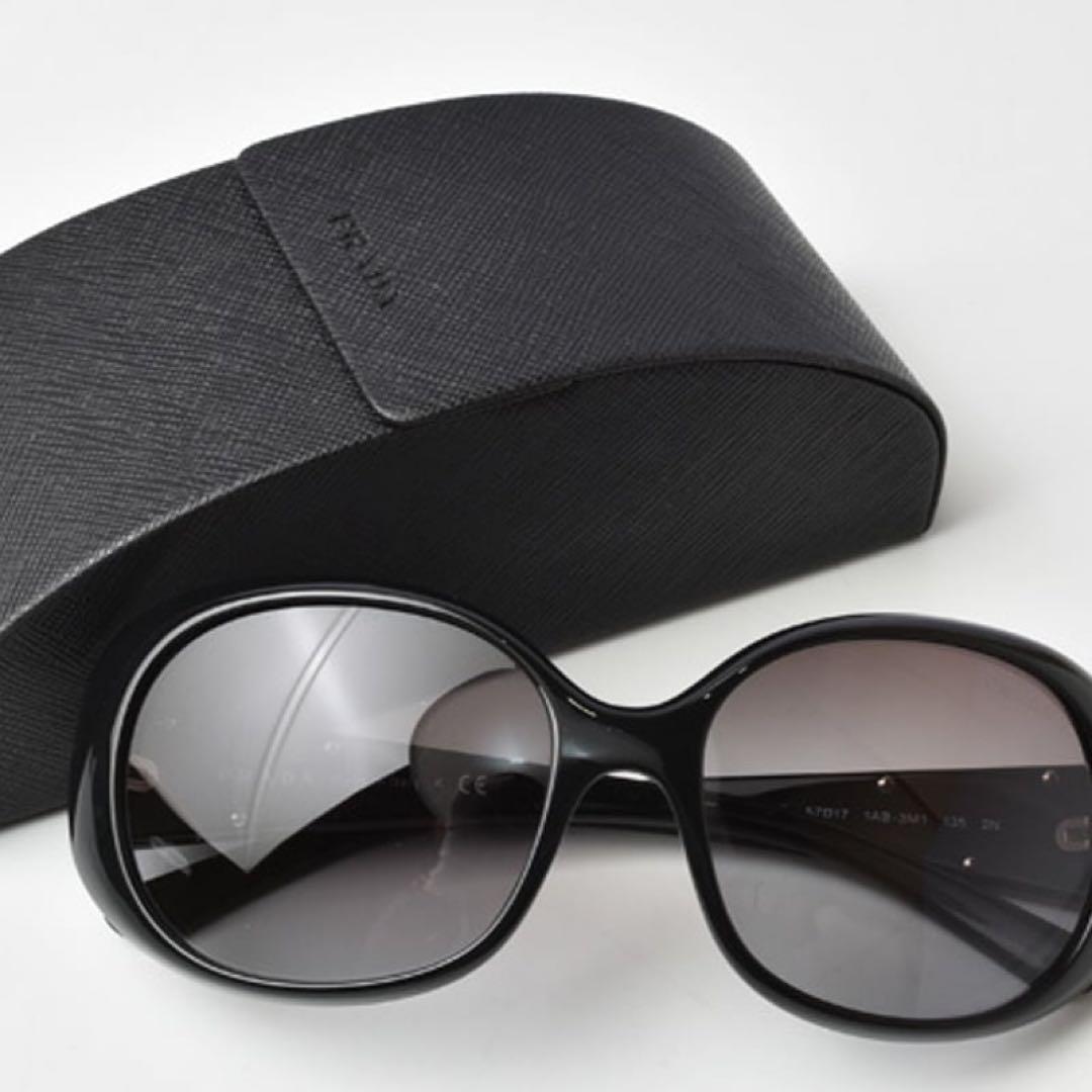 プラダ★サングラス PRADA プラダ SPR27L ブラック レディース　美品