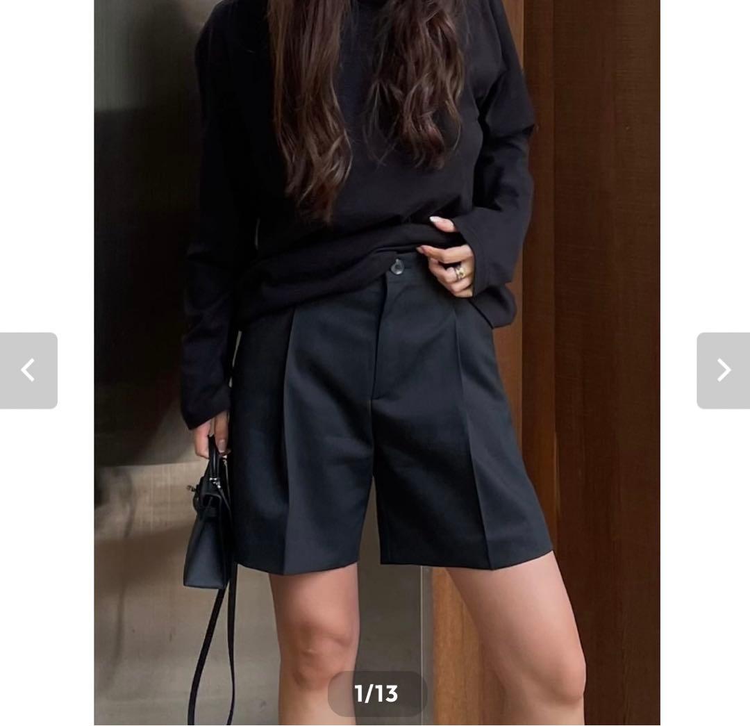 DEUX MI(ドゥミ)タックショートパンツ