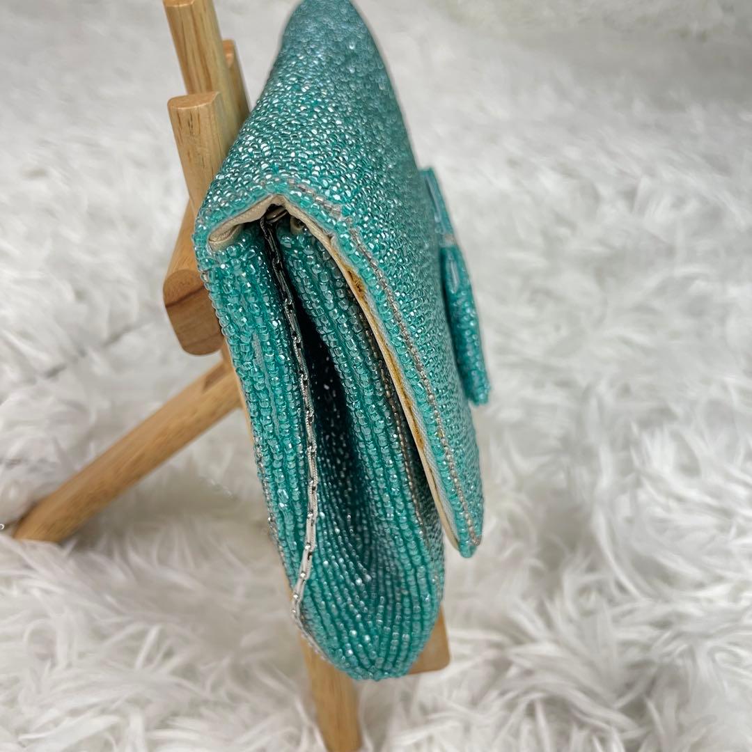 LUMY ルミー✨皇室御用達極美品はしもと パーティバッグ✨ビーズバッグ✨高級