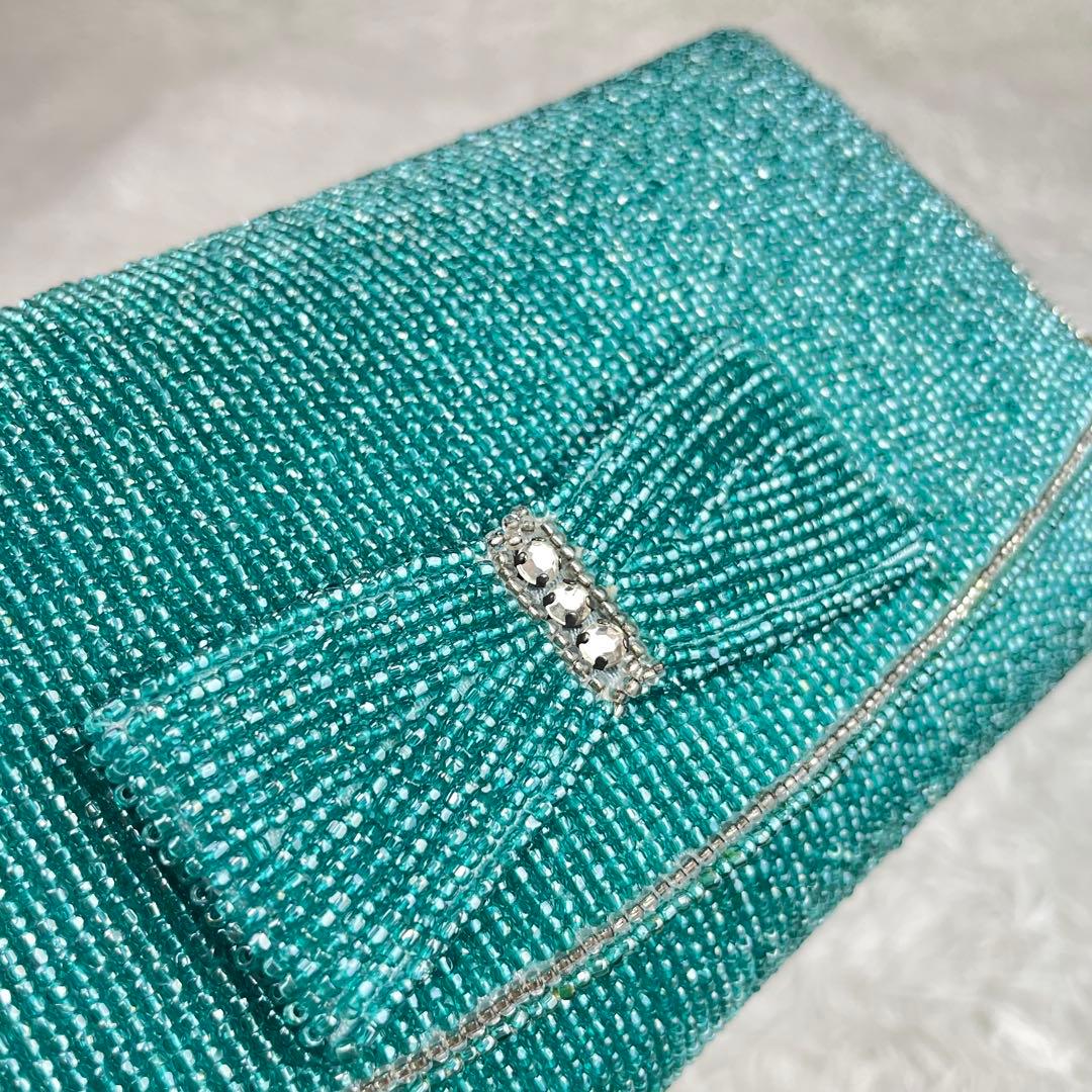 LUMY ルミー✨皇室御用達極美品はしもと パーティバッグ✨ビーズバッグ✨高級