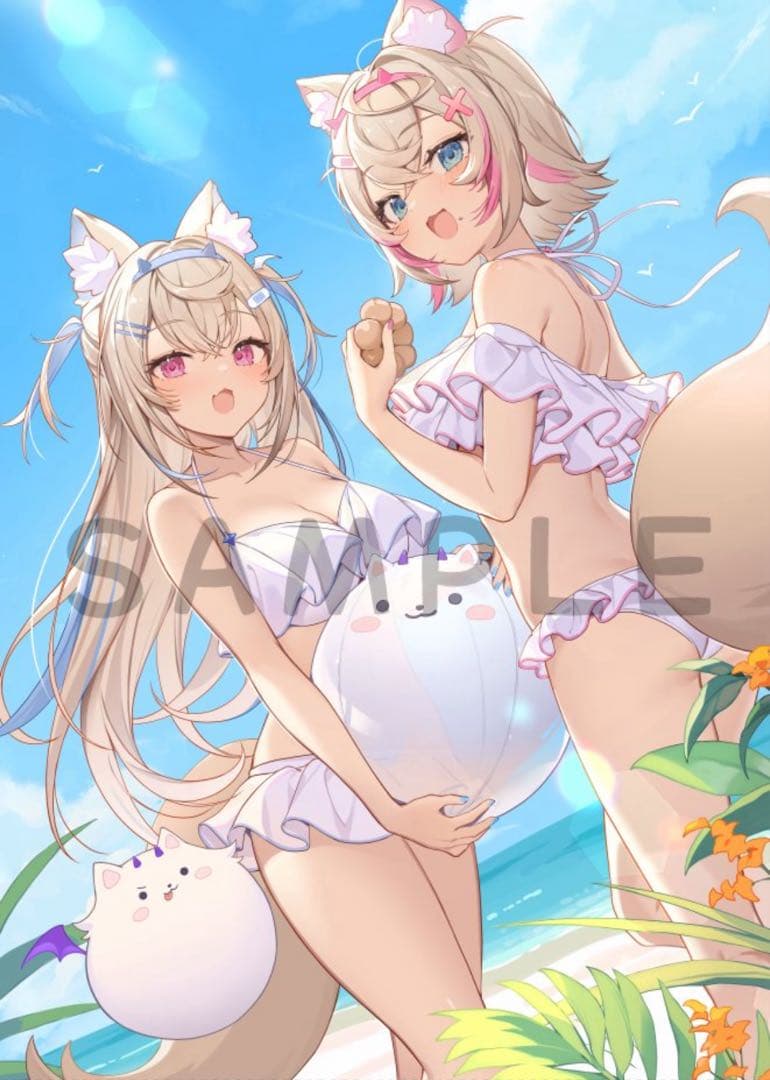 ホロライブ フワモコ FUWAMOCO タペストリー