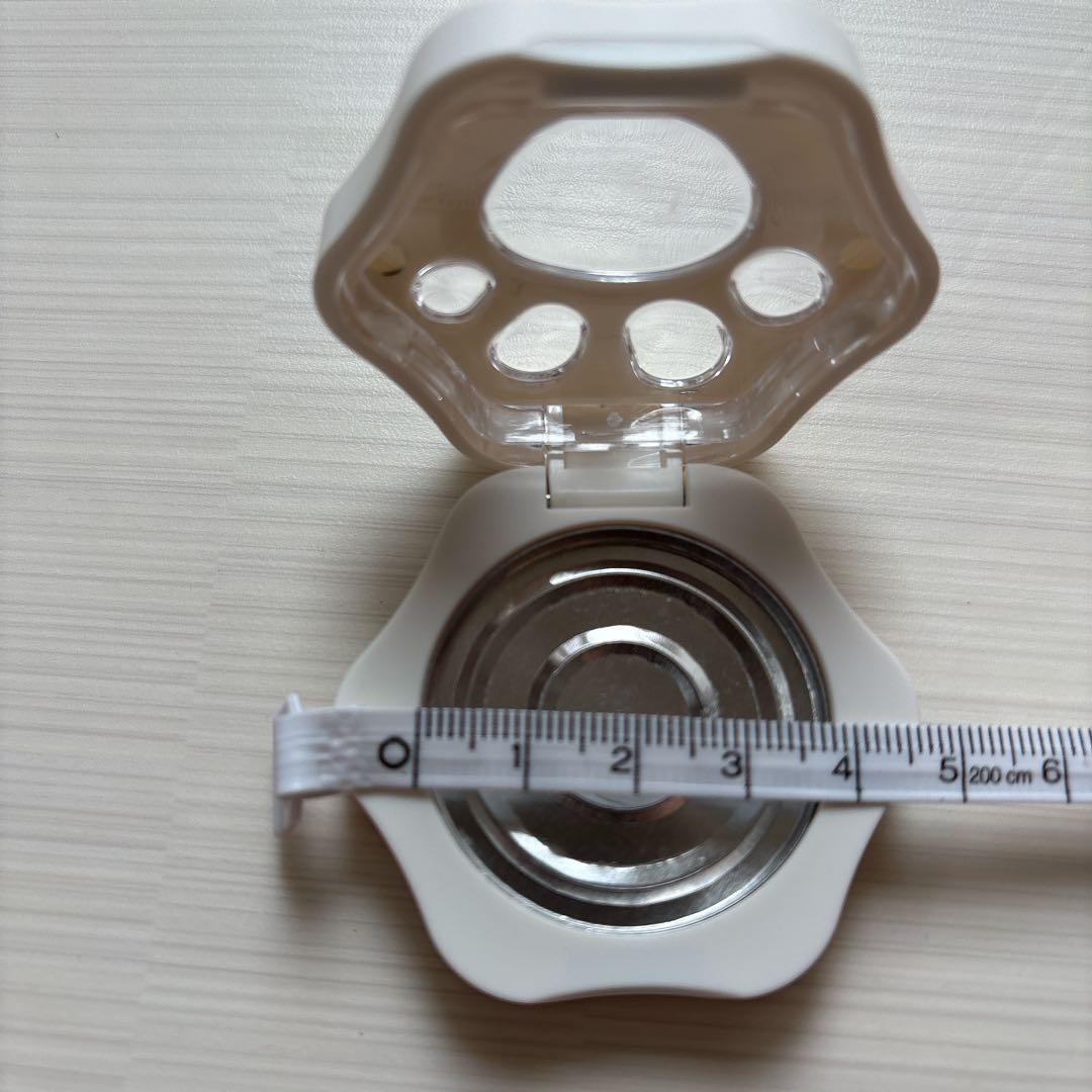 PAMINGONO 3個 アイシャドウ収納トレー ホワイト 肉球