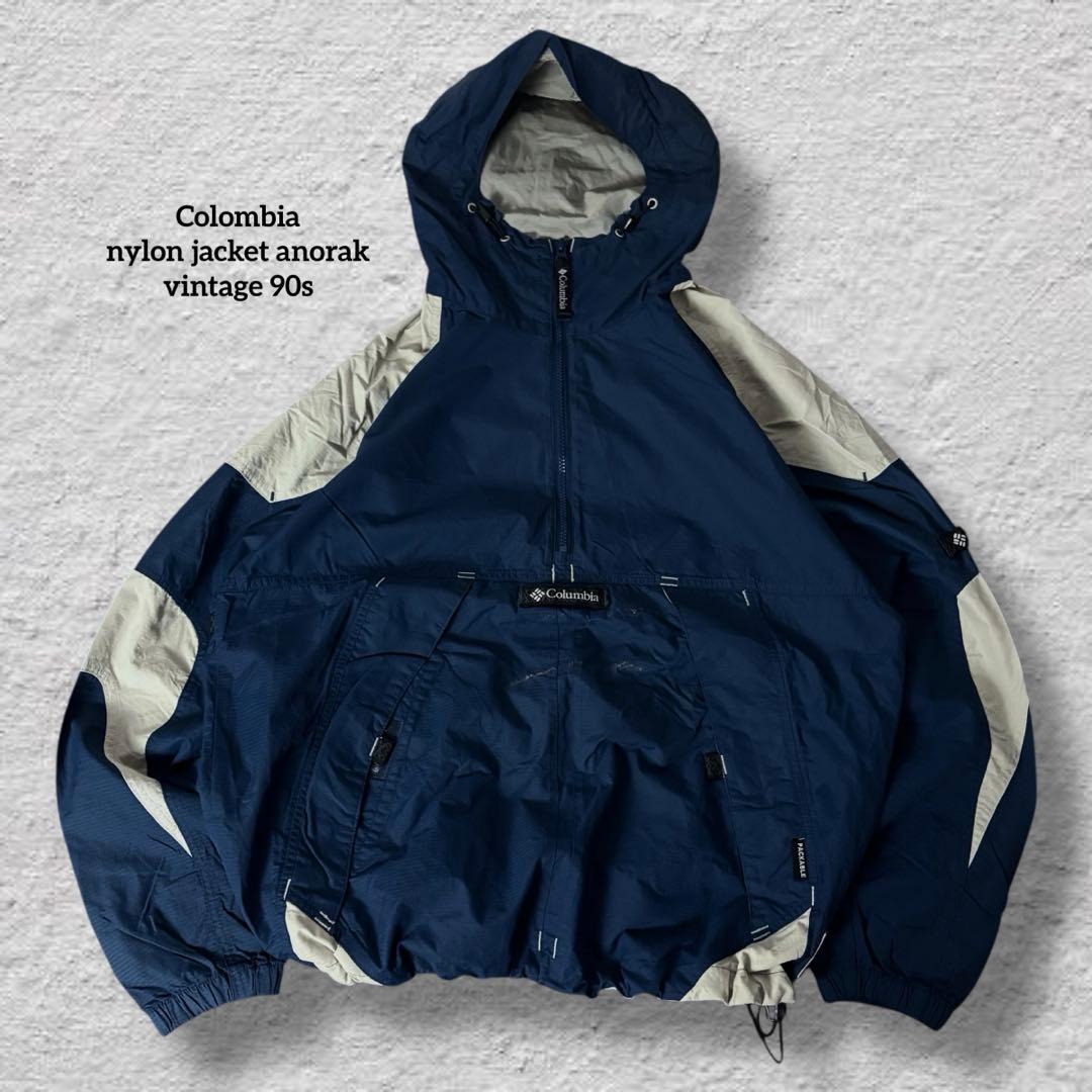 ikaコロンビアナイロンジャケットアノラック90s古着vintage