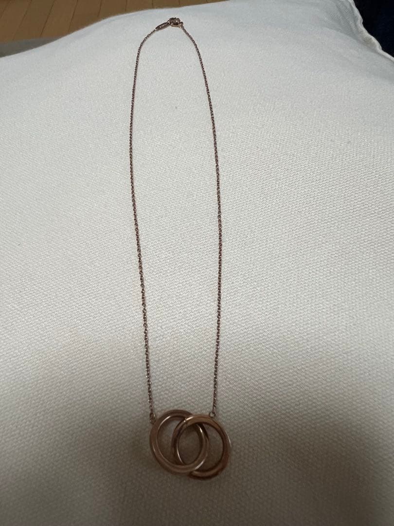 極美品レア　ティファニー 1837 インターロッキング ネックレス メタル