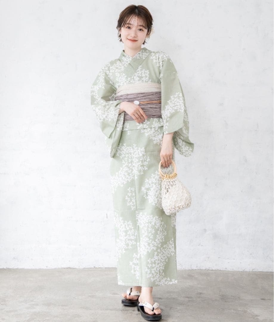 ☆ゆかた館グレース☆こだわり浴衣5点セット Mサイズ